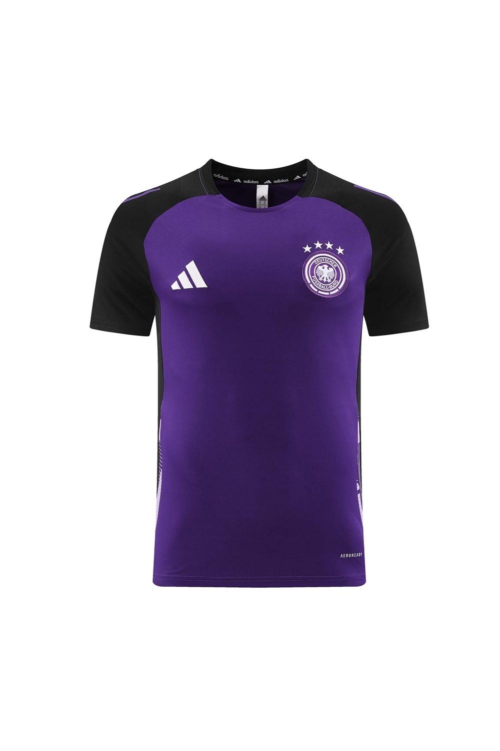 2025 Germany Purple Short Sleeve+Soccer Shorts