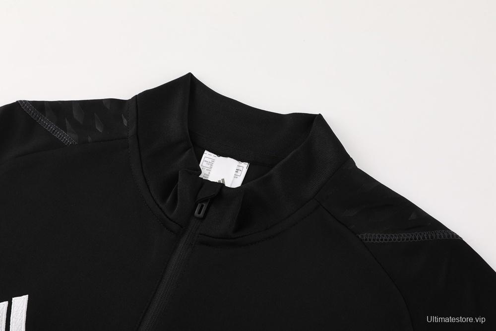 23/24 Turkey Black S-2XL Half Zipper Jacket+Long Pants