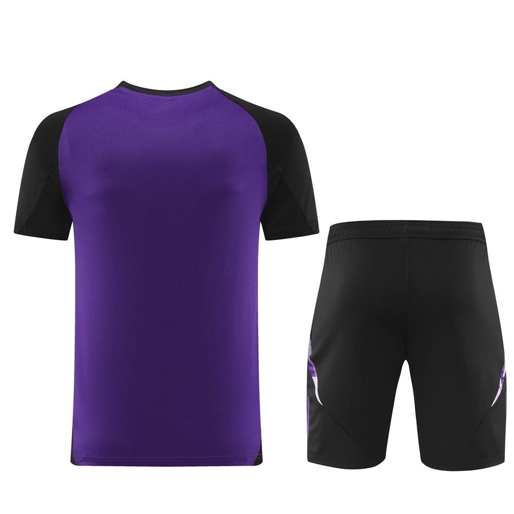 2025 Germany Purple Short Sleeve+Soccer Shorts