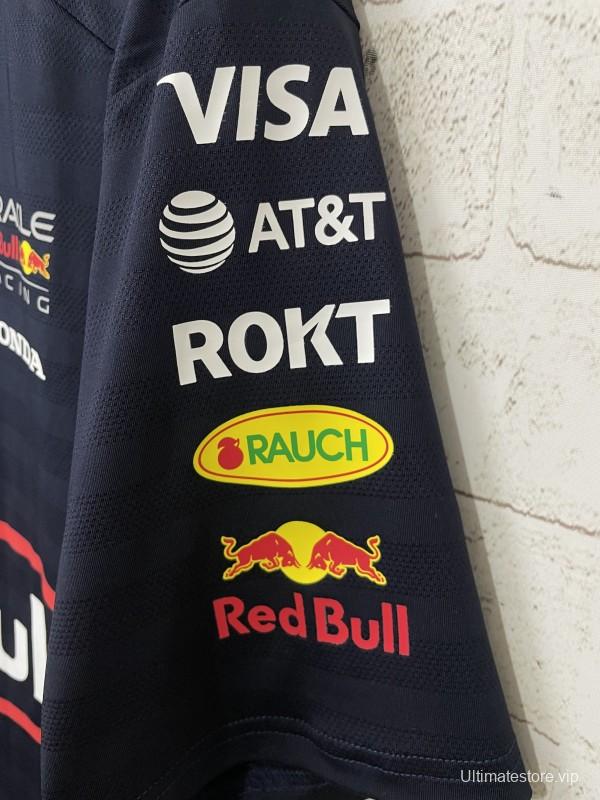 2026 F1 Oracle Red Bull Racing Navy with Red Stripes T-Shirt
