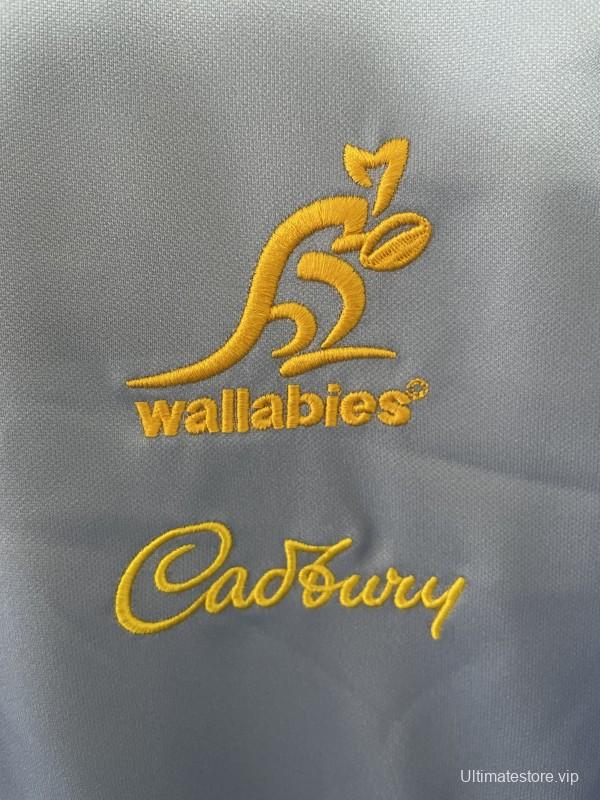 2026 Australia Wallabies Light Blue with Indigenous Art Design Jersey