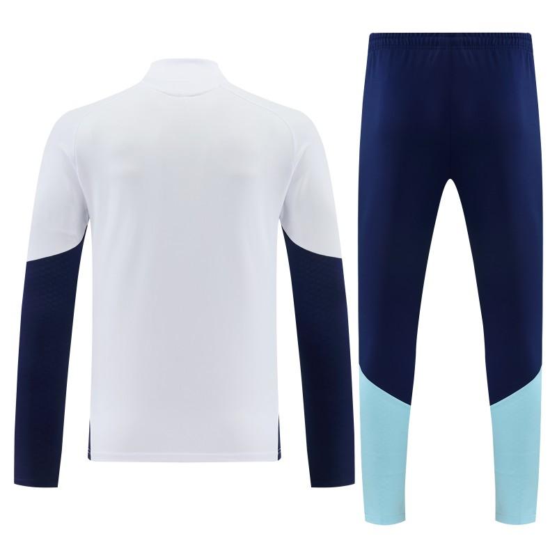 26/27 Argentina White Half Zipper Jacket  Tracksuit + Long Pants