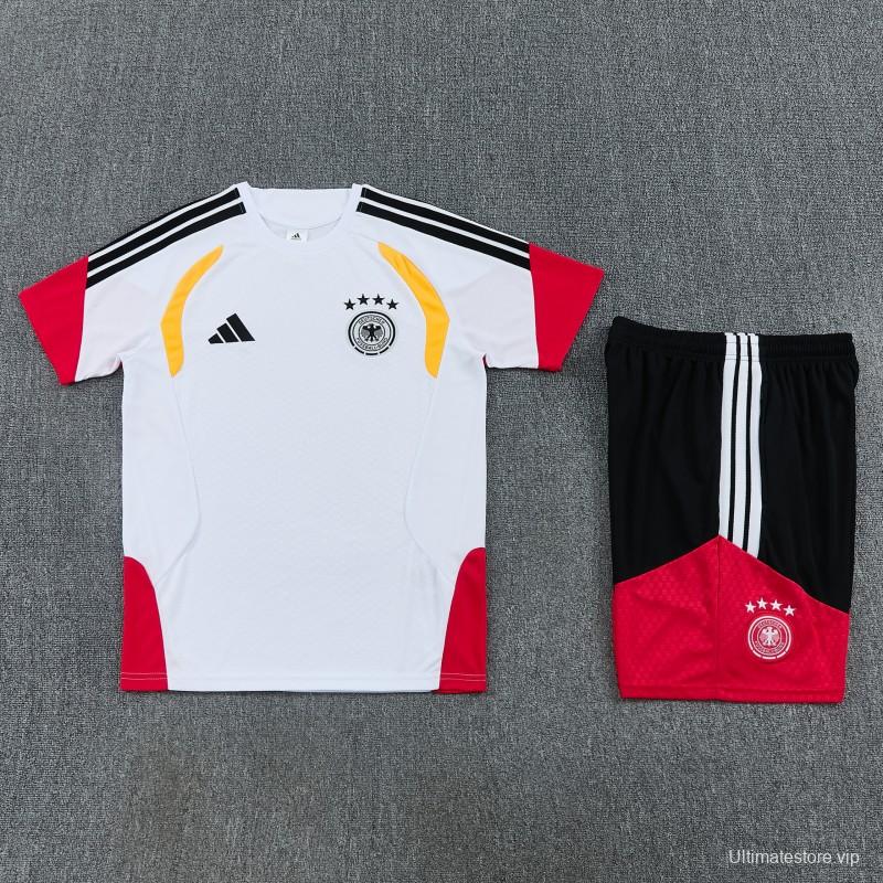 26/27  Germany White Short Sleeve+Soccer Shorts