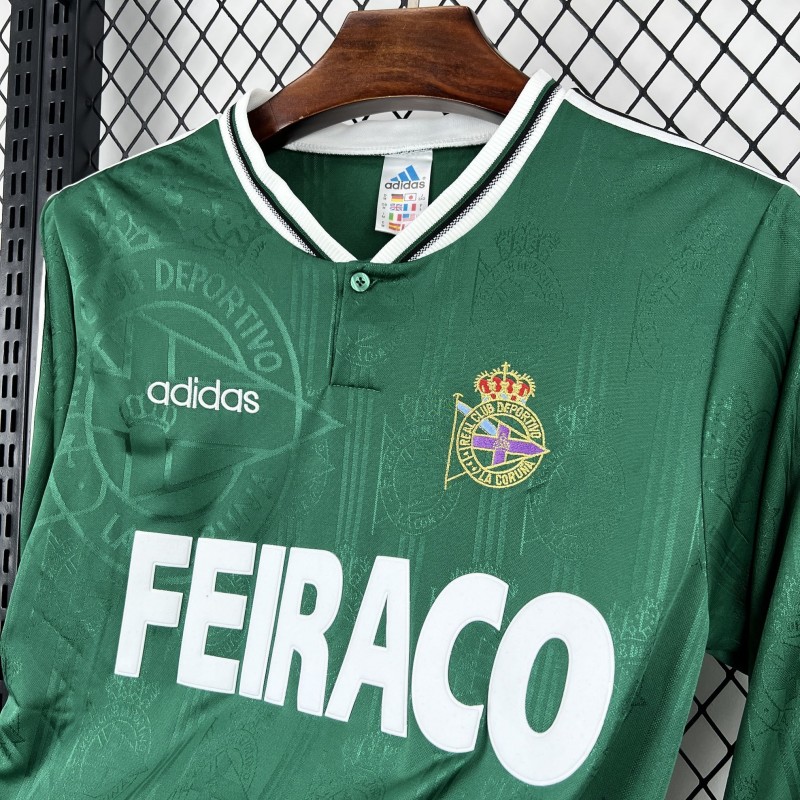 1999/00 Retro Deportivo De La Coruna Away Long Sleeves Jersey