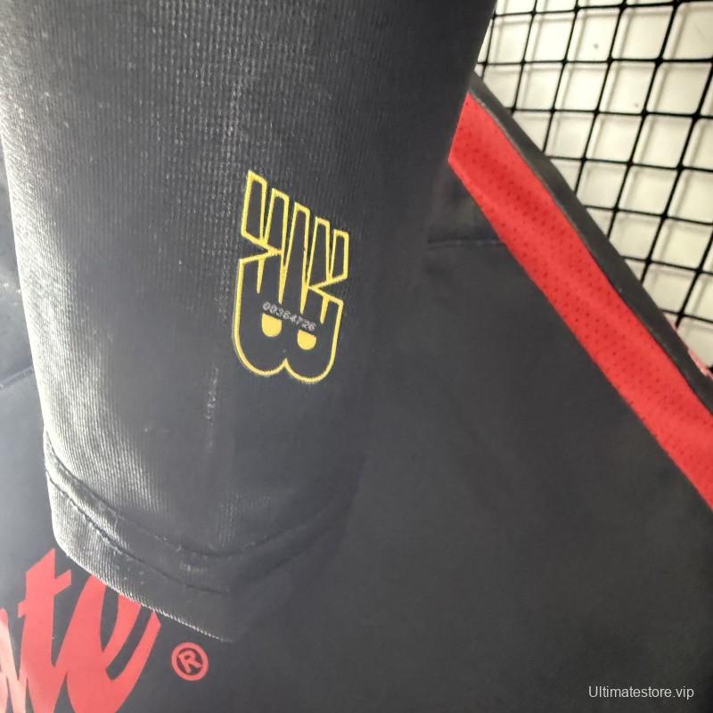 Player Version 25/26 Deportivo Toluca FC Black Goalkeeper Long Sleeve Jersey with Polo Collar