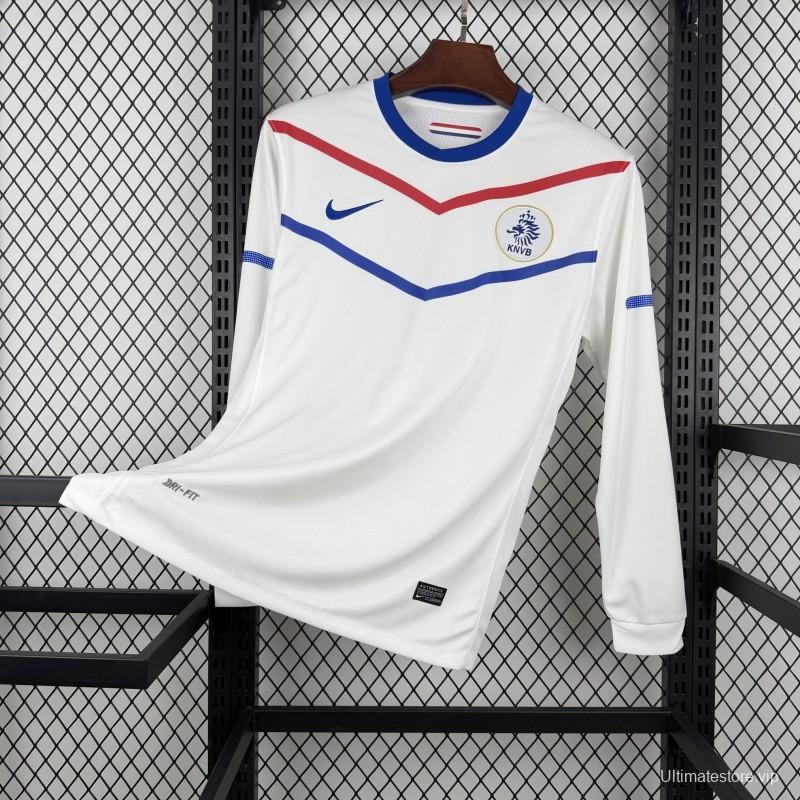 Retro 2012 Netherlands Away Long Sleeve Jersey