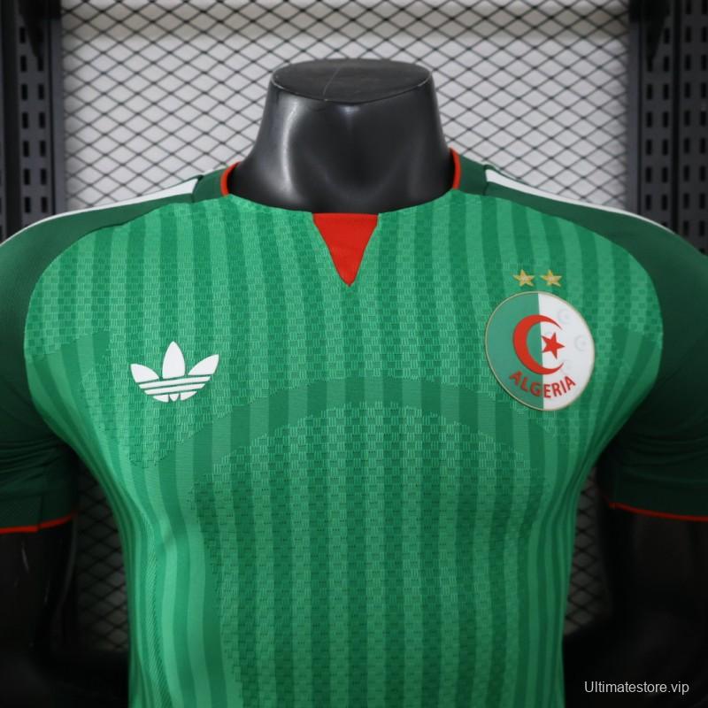Player Version 26/27  Algeria Green Stripe V-Neck Special Edition Jersey