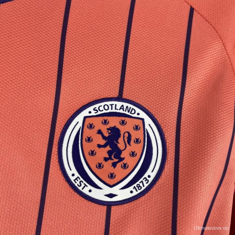 2026 Mens Scotland World Cup Away Long Sleeve Jersey