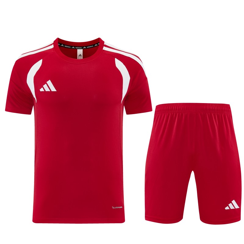 26/27 Adidas 14  Red Short Sleeve+Soccer Shorts