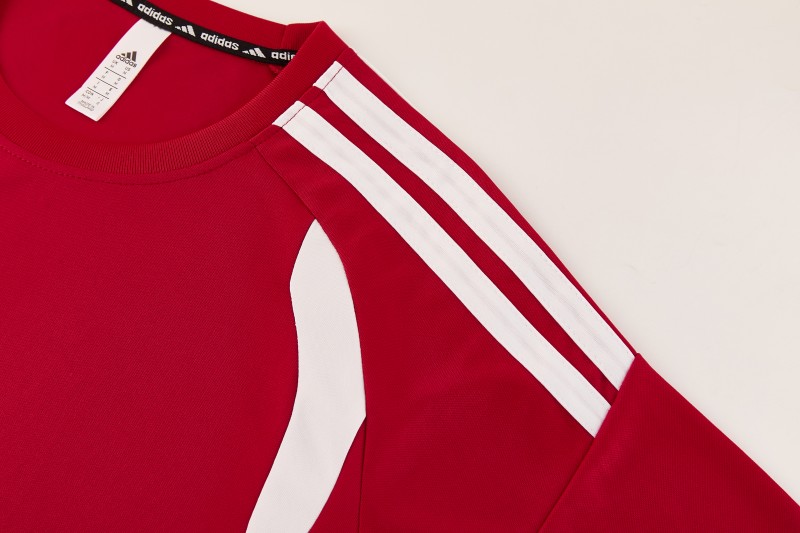 26/27 Adidas 14  Red Short Sleeve+Soccer Shorts