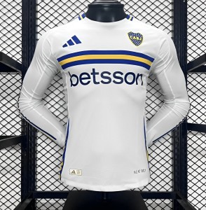 Player Version 24/25 Boca Juniors Away White Long Sleeve Jersey