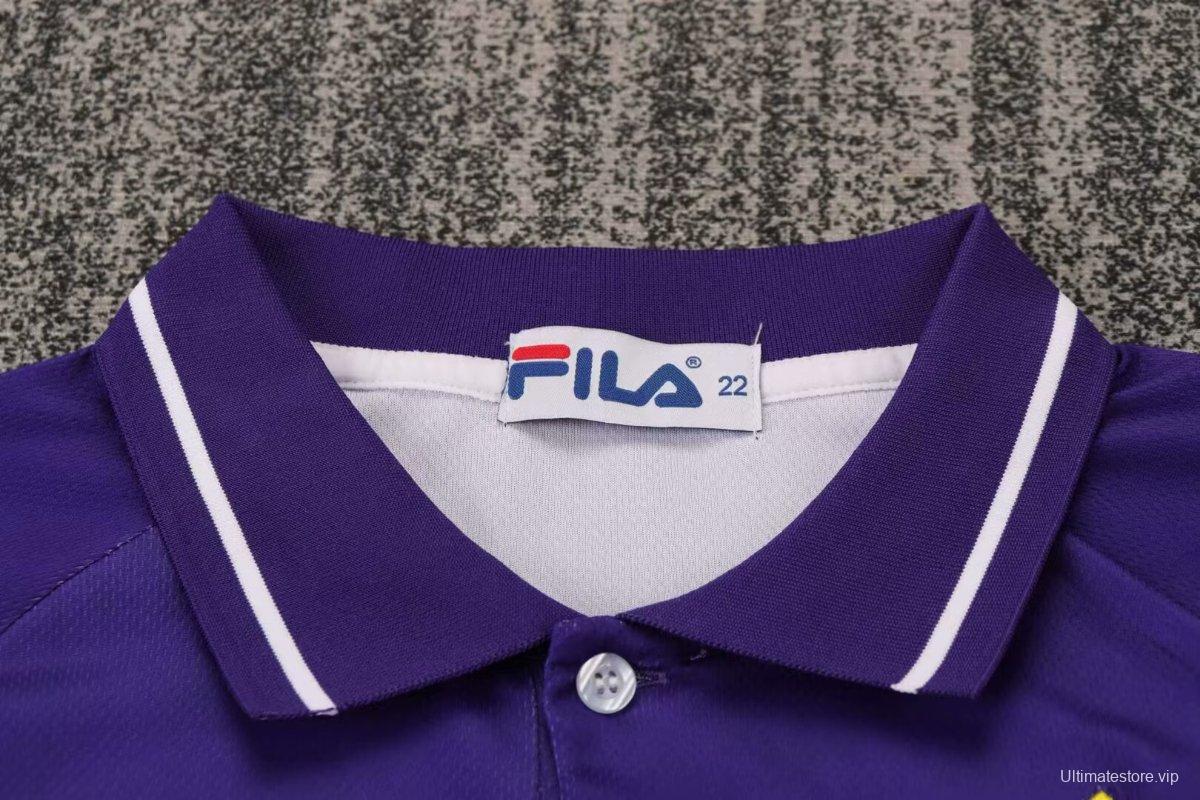 Retro Kids 99/00 Fiorentina Home Soccer Jersey