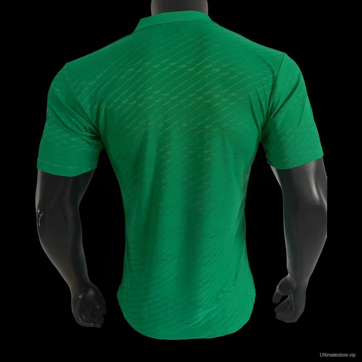 Player Version 2024 Belgium Green POLO Jersey