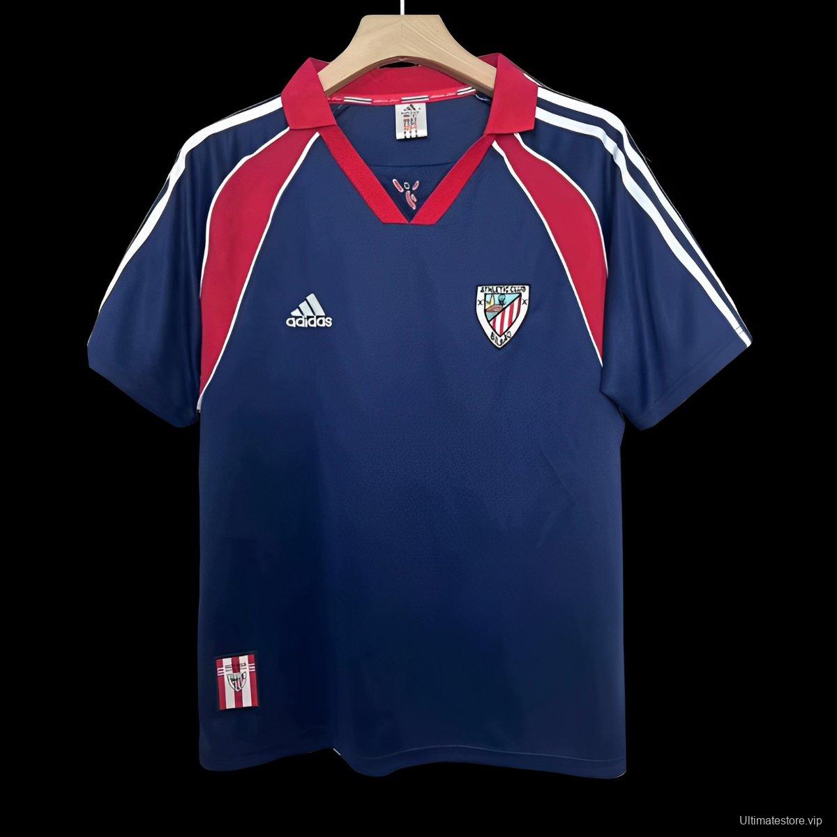 Retro 99/00 Athletic Bilbao Away Navy Jersey