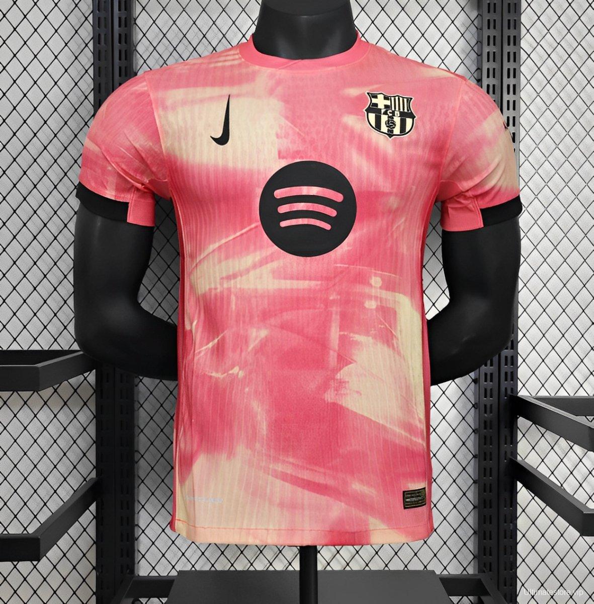 25/26 Player Version Barcelona 125th Anniversary Pink Special Edition Jersey