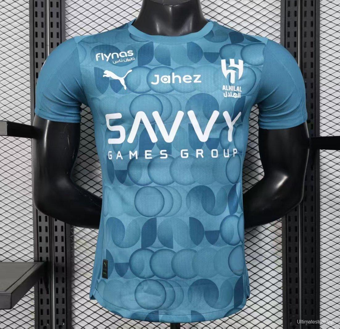 Player Version 25/26 Al Hilal Third Blue Jeresy