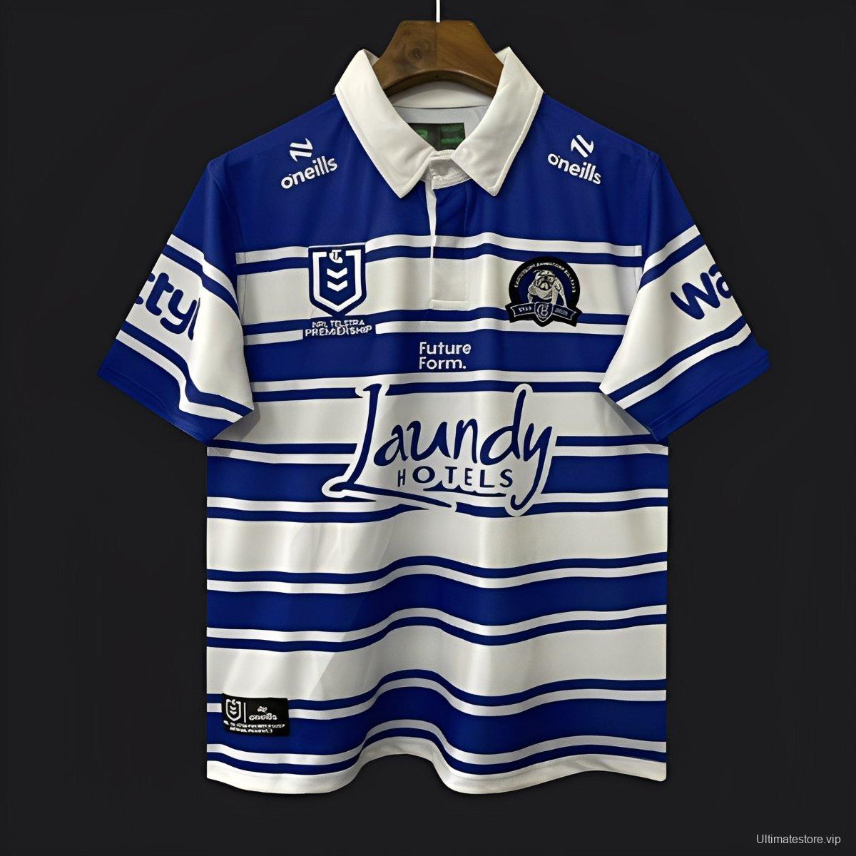 25/26 Canterbury-Bankstown Bulldogs Blue and White Hoops Jersey
