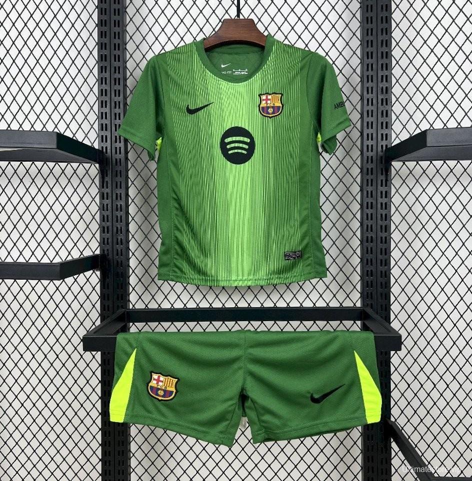 2025/26 Kids Barcelona Goalkeeper Kit