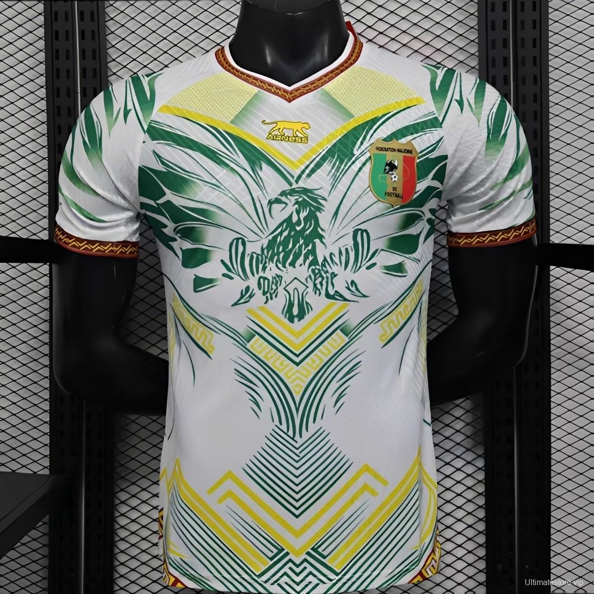 Player Version 2026 Mali Away White with Eagle Pattern Jersey