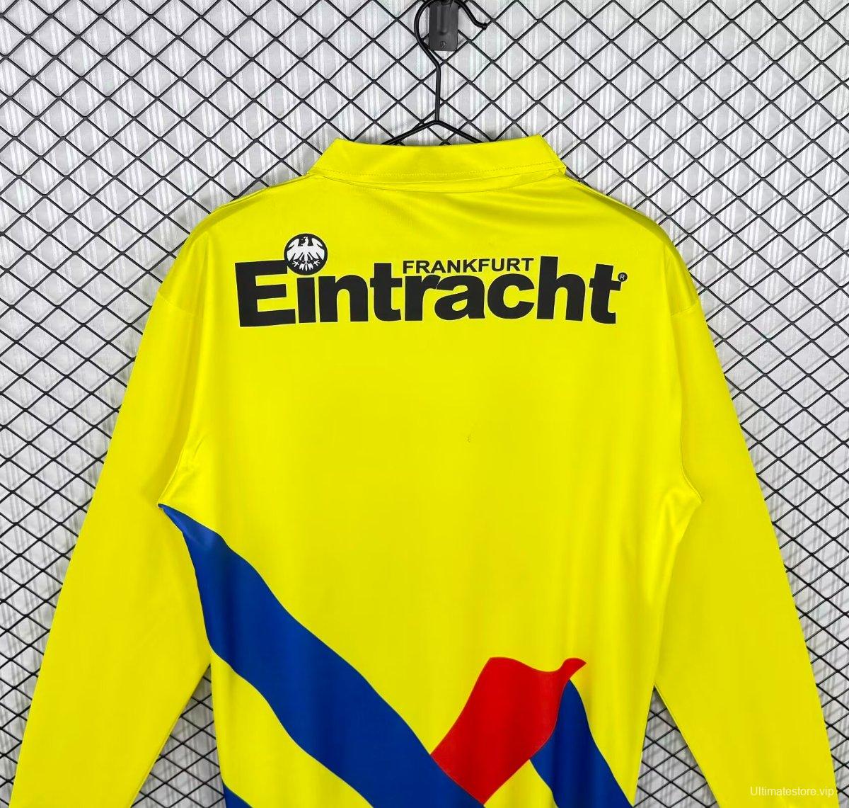 Retro 93/96 Frankfurt Away Yellow Long Sleeve Jersey