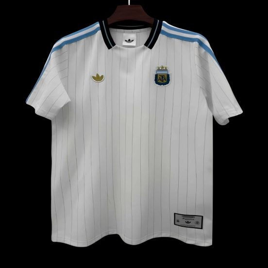2026 Argentina Adidas Terrace Icons White Jersey