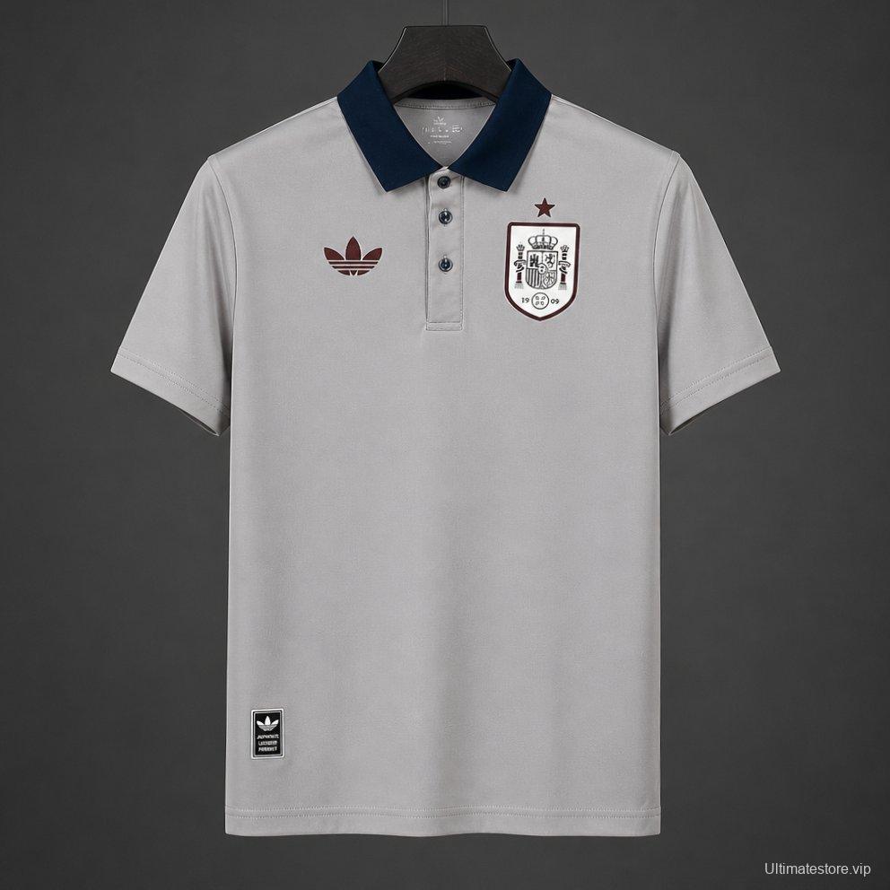 2026 Spain Grey POLO Jersey