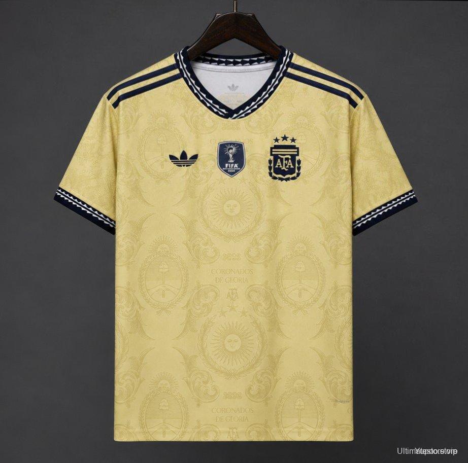 2026 Argentina Commemorative Gold  Jersey