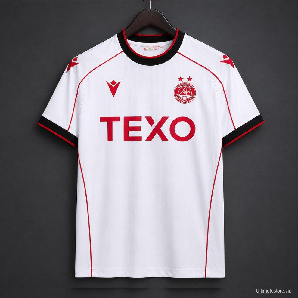 26/27 Aberdeen FC  Away White Jersey