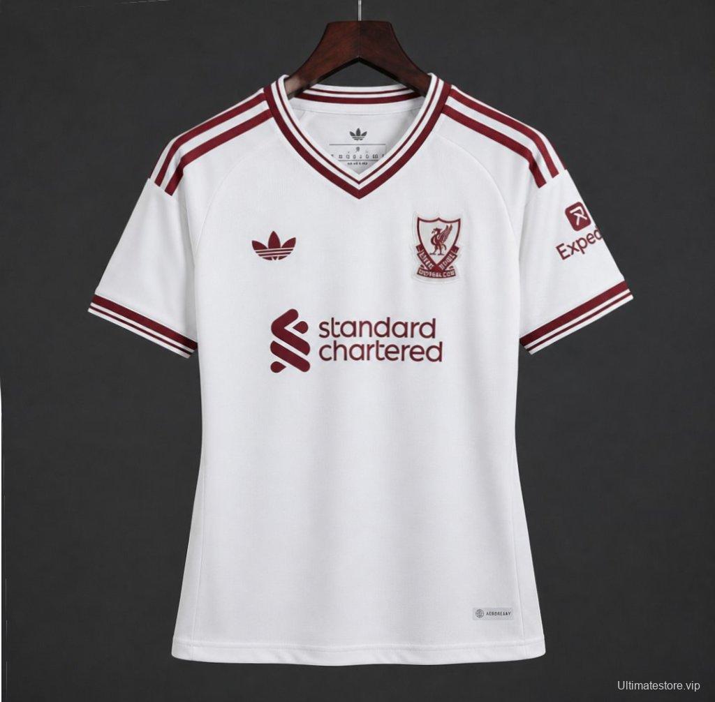 26/27 Women Liverpool  Away White Jersey