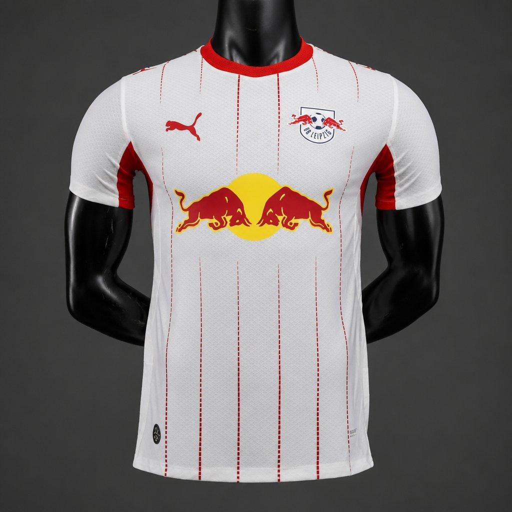 Player Version 26/27 RB Leipzig Home White  Stripes Jersey