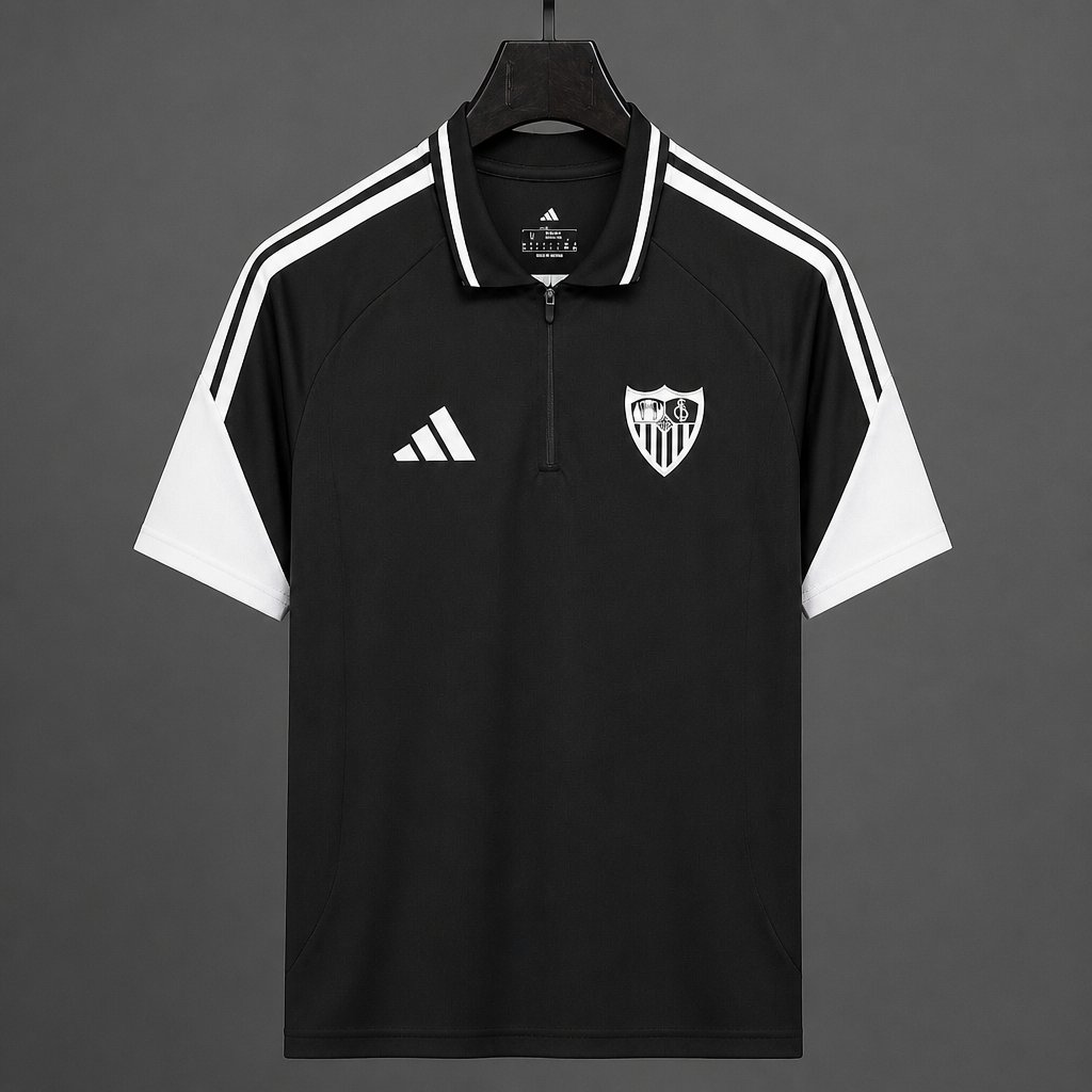 2026 Sevilla Black Training Polo Jersey