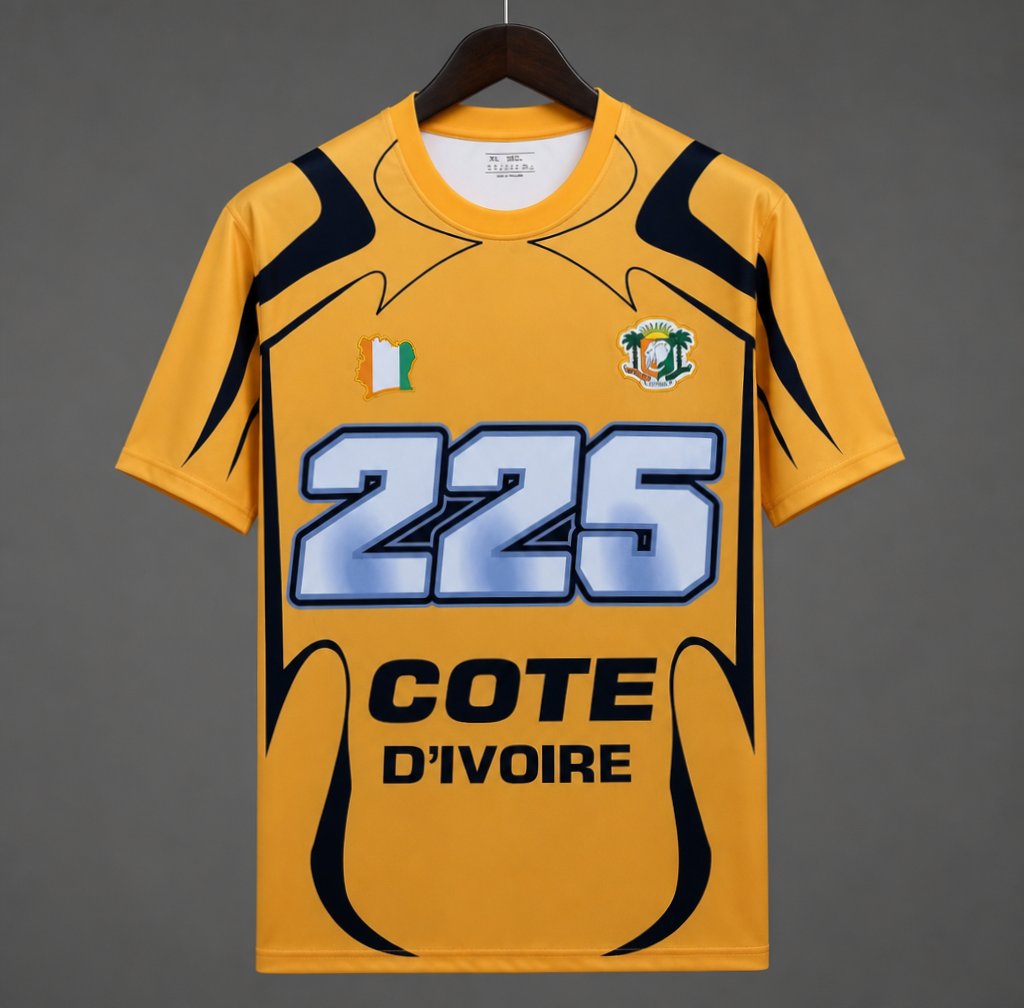 2026 Ivory Coast Côte d'Ivoire Yellow "225" Special Edition Jersey