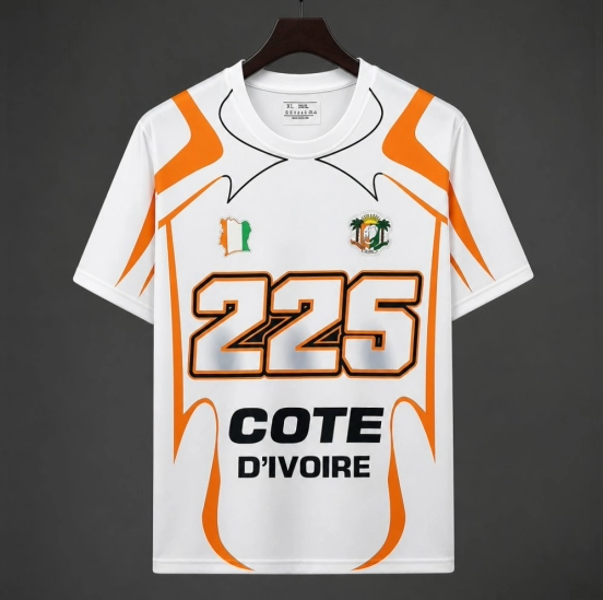2026 Ivory Coast Côte d'Ivoire White "225" Special Edition Jersey