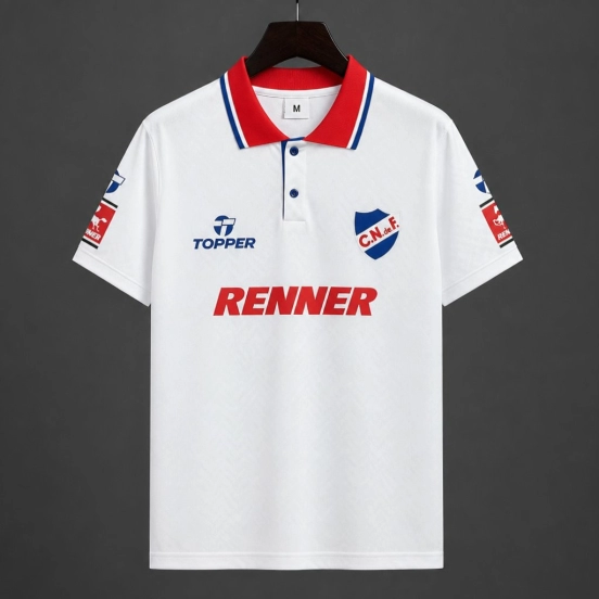 Retro 1994 Club Nacional Home White Jersey