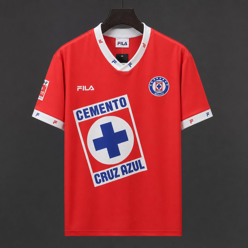 Retro 96/97 Cruz Azul Third Red Jersey