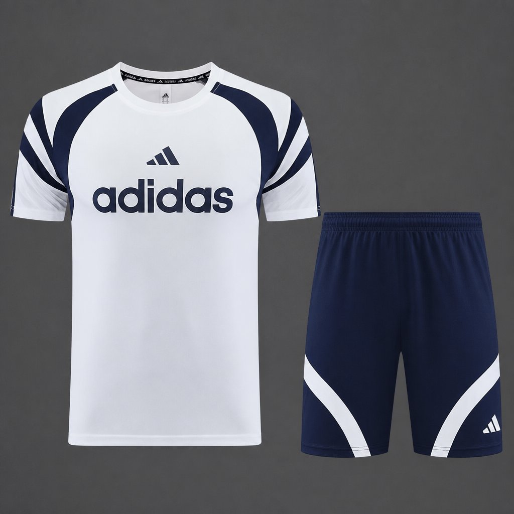 26/27 Adidas 17 White Short Sleeve+Soccer Shorts