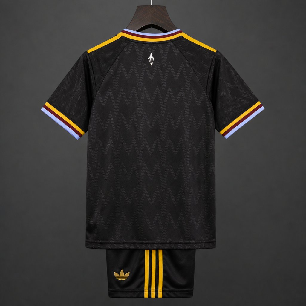 26/27 Kids Aston Villa Away Black Jersey