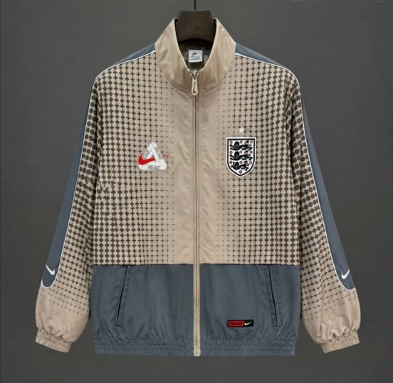 2026 England x Palace Training Khaki Grey Track Jacket