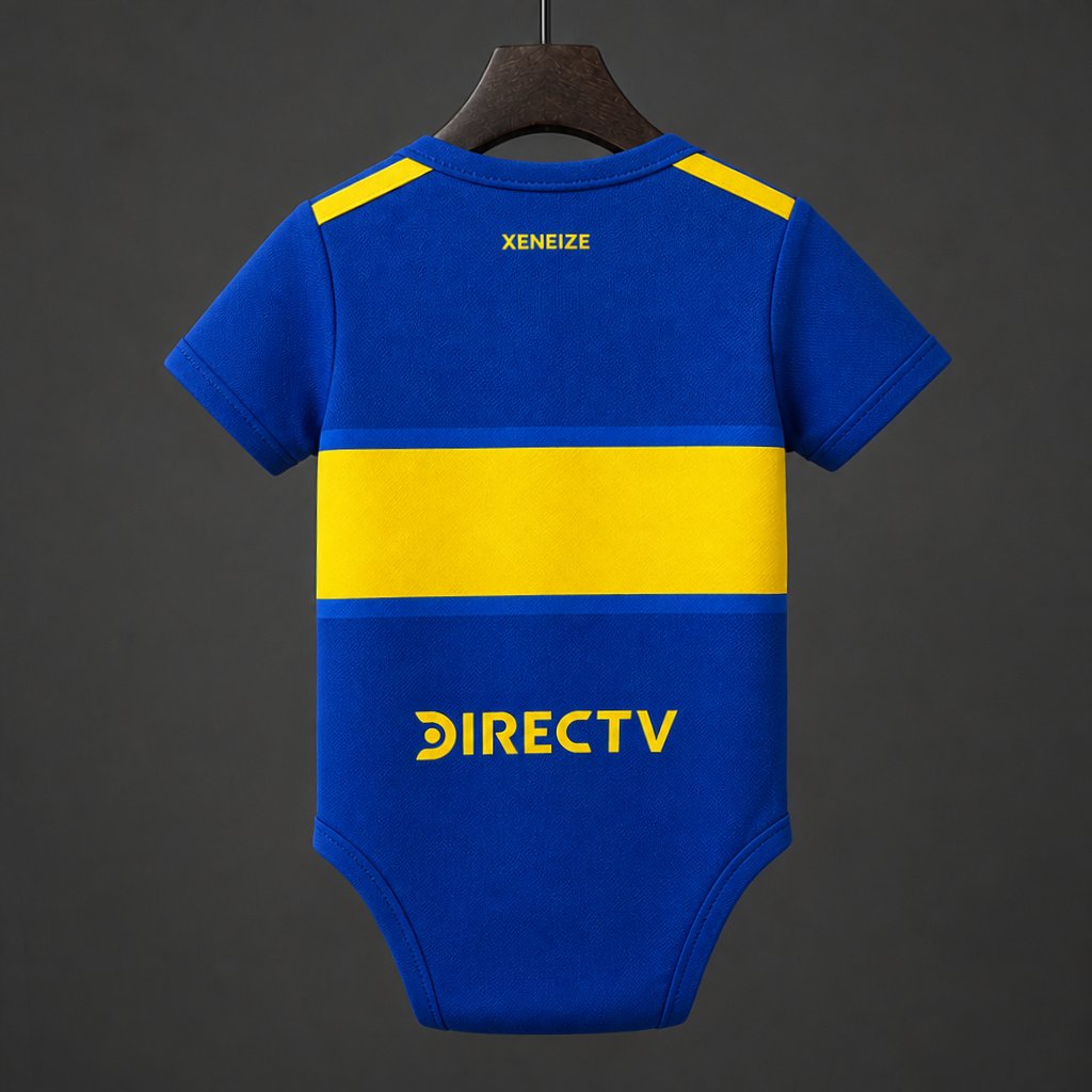 26/27 Boca Juniors Home Baby Romper Jersey